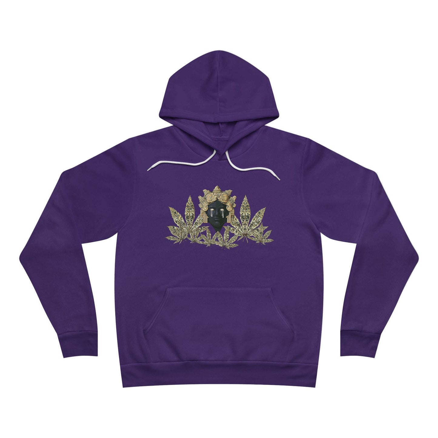 Royal Cannabis Crest 420 - Luxury Crown Shield Unisex Pullover Hoodie