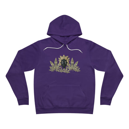 Royal Cannabis Crest 420 - Luxury Crown Shield Unisex Pullover Hoodie