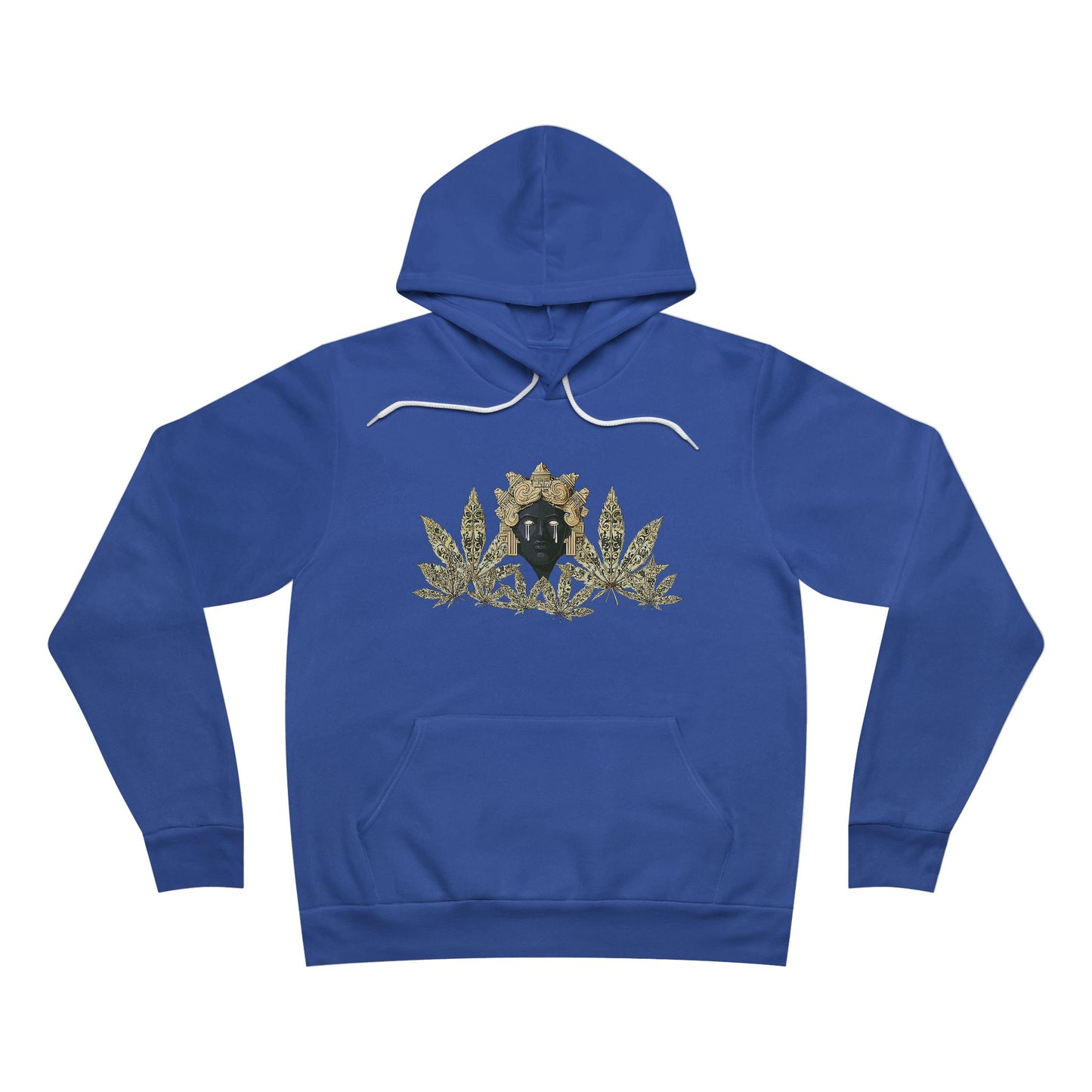 Royal Cannabis Crest 420 - Luxury Crown Shield Unisex Pullover Hoodie
