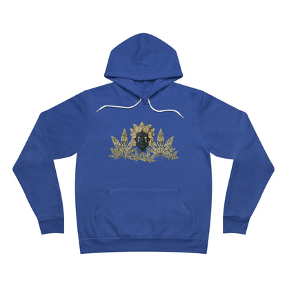Royal Cannabis Crest 420 - Luxury Crown Shield Unisex Pullover Hoodie
