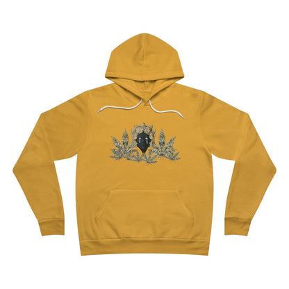 Royal Cannabis Crest 420 - Luxury Crown Shield Unisex Pullover Hoodie