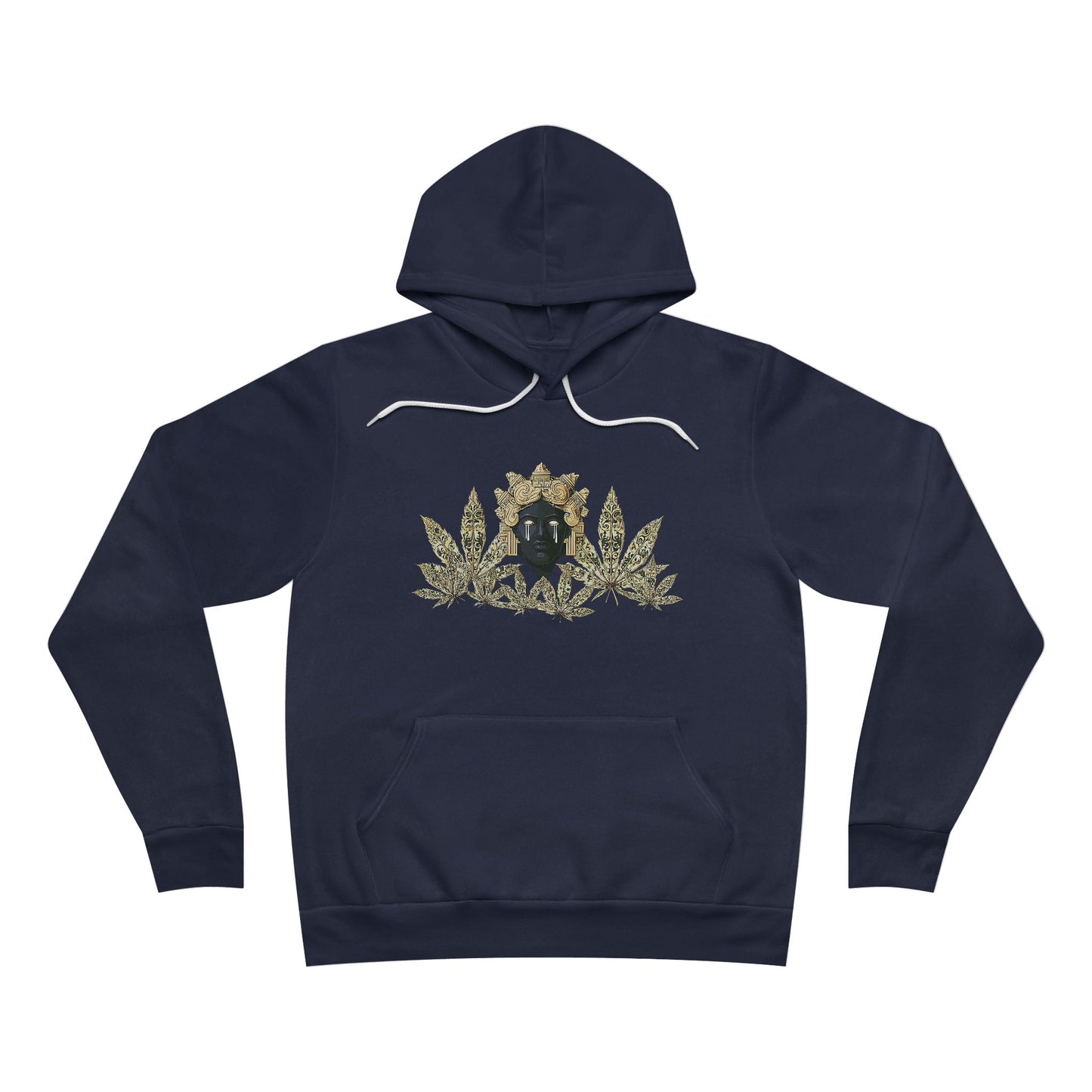Royal Cannabis Crest 420 - Luxury Crown Shield Unisex Pullover Hoodie