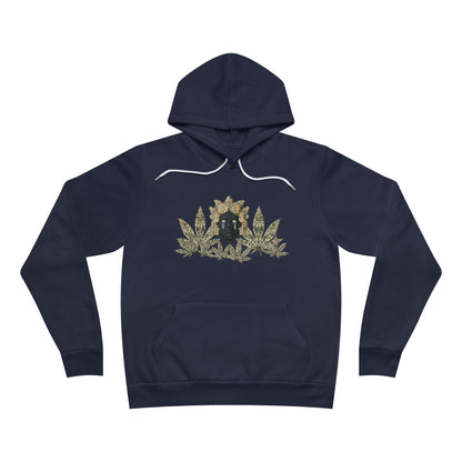 Royal Cannabis Crest 420 - Luxury Crown Shield Unisex Pullover Hoodie