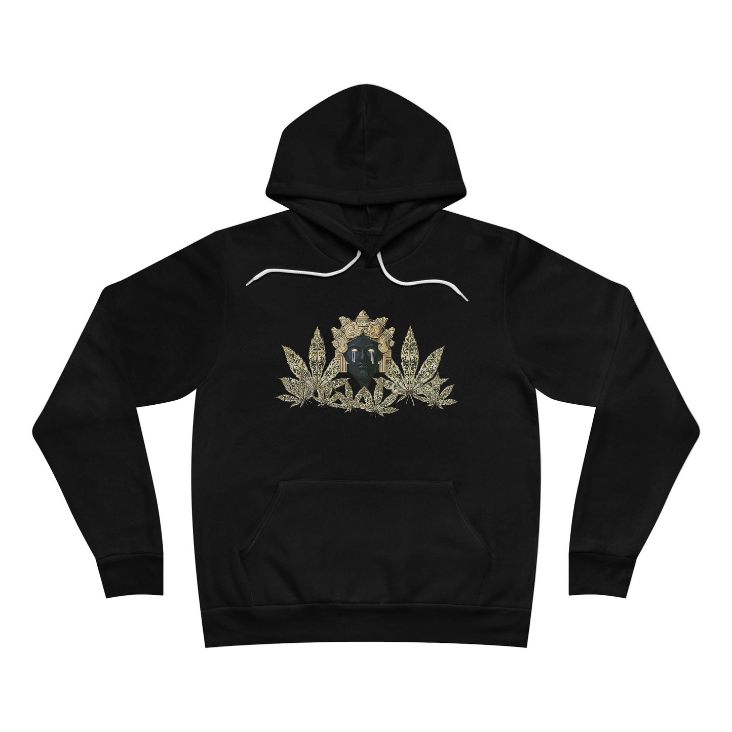 Royal Cannabis Crest 420 - Luxury Crown Shield Unisex Pullover Hoodie
