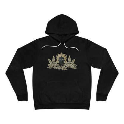 Royal Cannabis Crest 420 - Luxury Crown Shield Unisex Pullover Hoodie