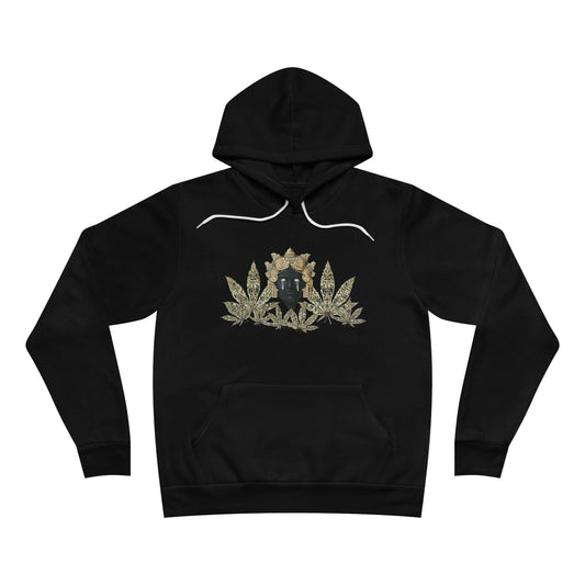 Royal Cannabis Crest 420 - Luxury Crown Shield Unisex Pullover Hoodie