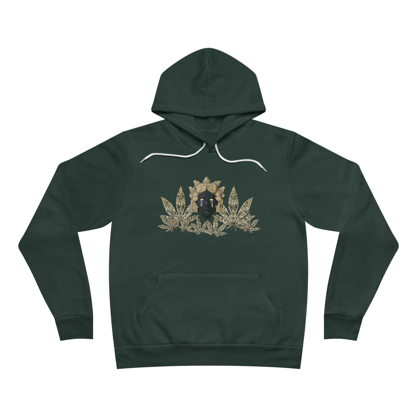 Royal Cannabis Crest 420 - Luxury Crown Shield Unisex Pullover Hoodie