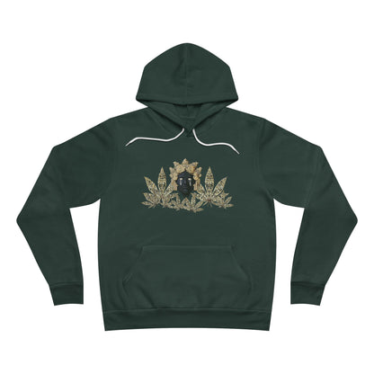Royal Cannabis Crest 420 - Luxury Crown Shield Unisex Pullover Hoodie