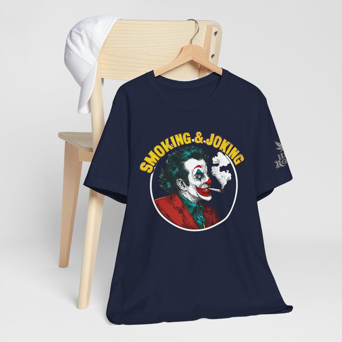Smoking & Joking T-Shirt - Premium Airlume Cotton Cannabis Villain Pop Art Tee