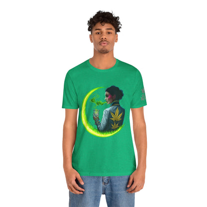 Cannabis Queen Commander T-Shirt - Premium Afrofuturistic 420 Lifestyle Apparel"