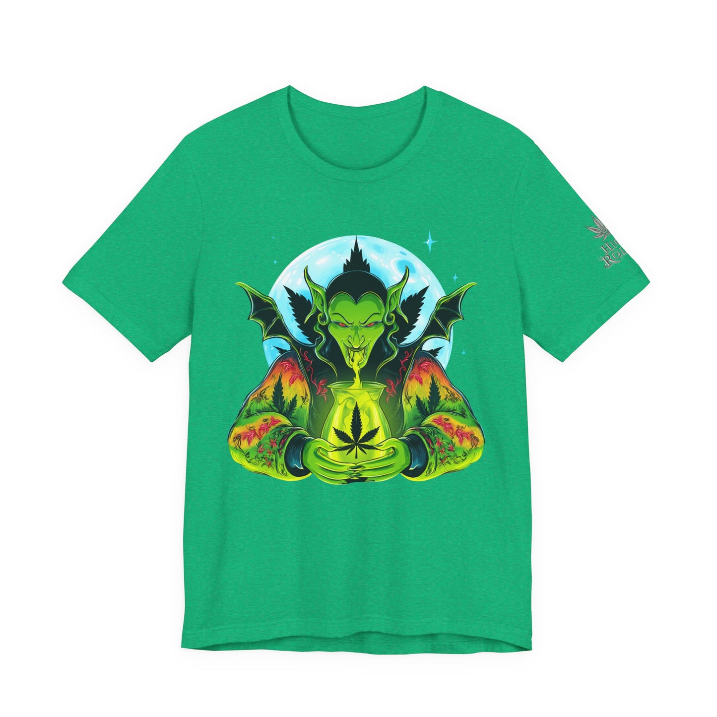 Mystic Dragon Guardian Cannabis Meditation T-Shirt - Premium Psychedelic 420 Apparel
