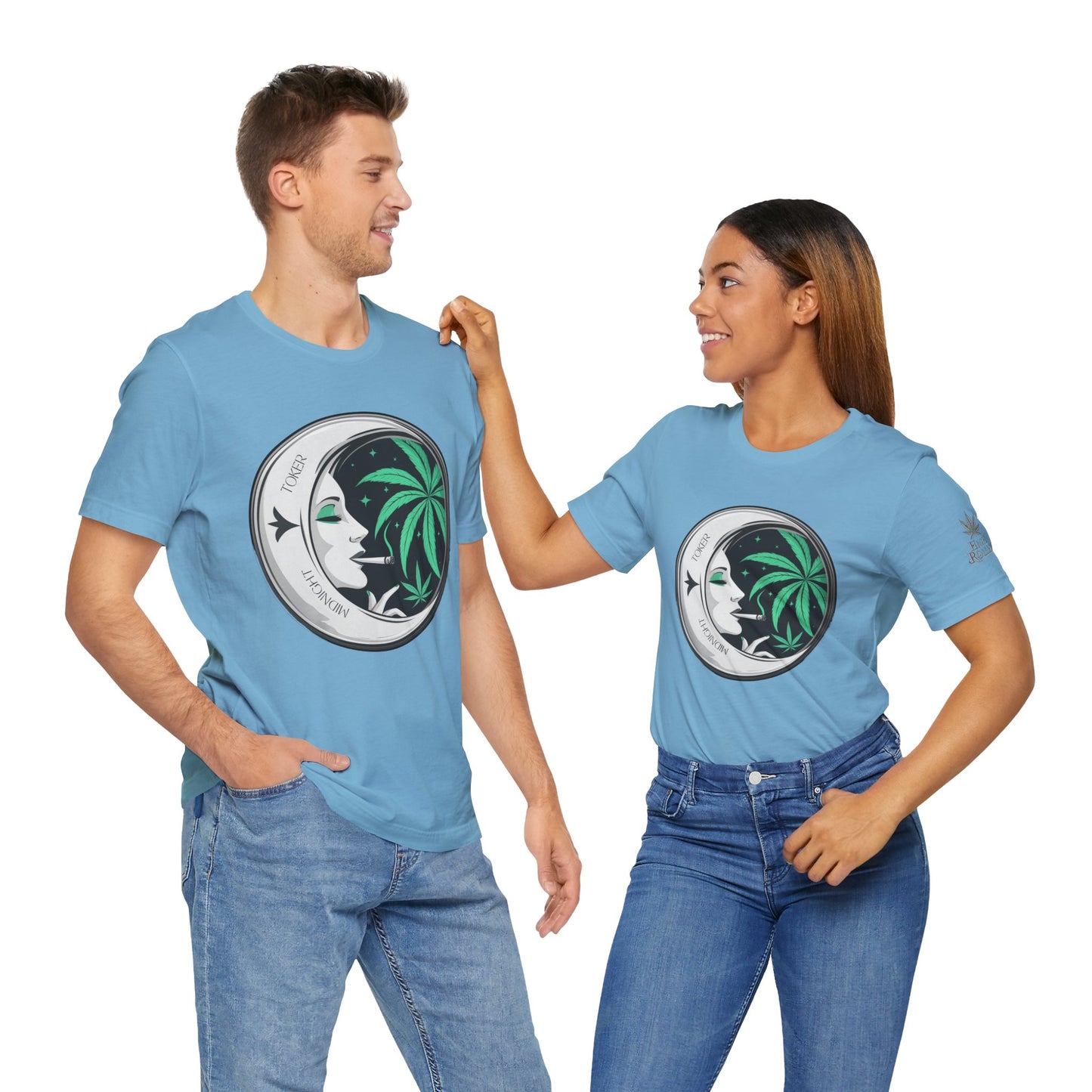 Toker Girl Coin Tee - Vintage Cannabis Portrait Art Design | High Roller