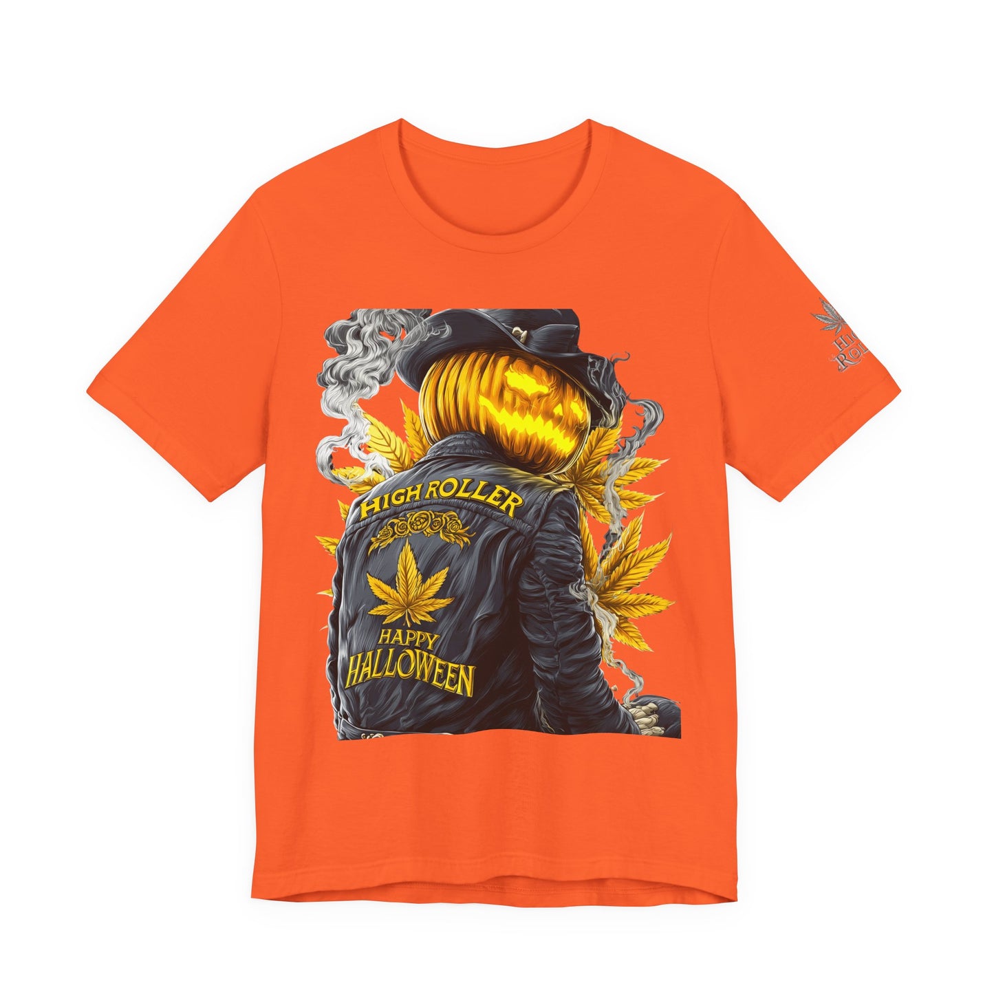 Halloween Witch Rider Cannabis T-Shirt - Premium Spooky 420 Biker Edition Apparel