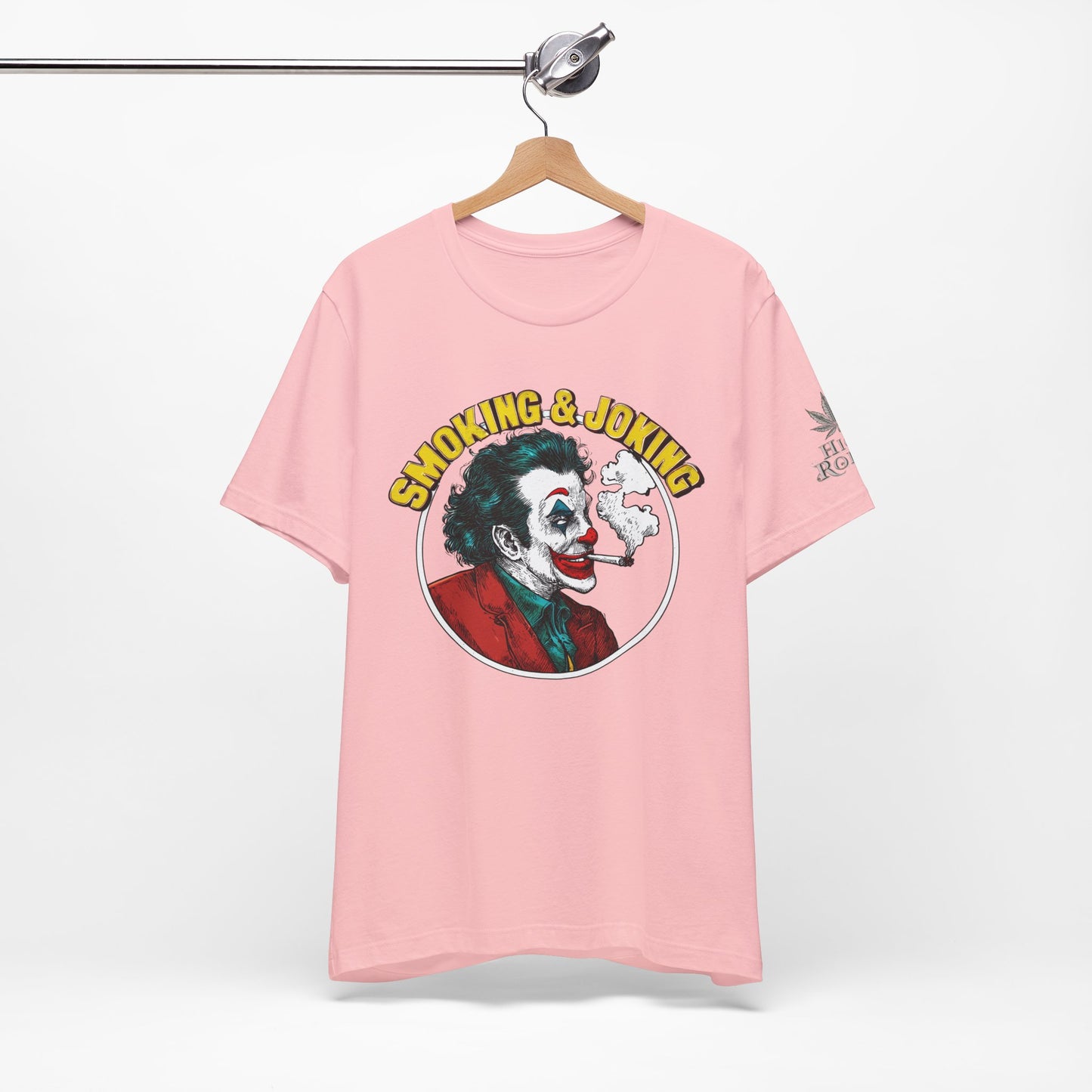 Smoking & Joking T-Shirt - Premium Airlume Cotton Cannabis Villain Pop Art Tee