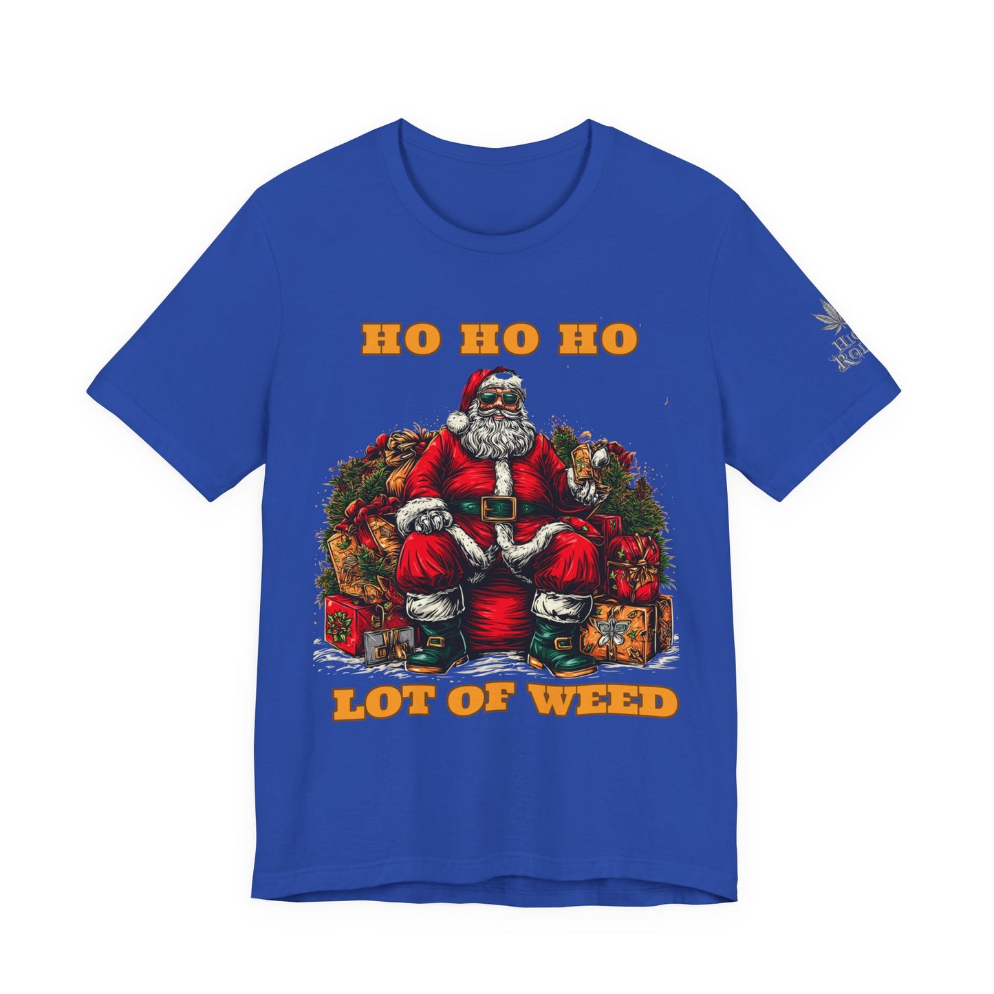 Ho Ho Ho Lot Of Weed Premium Cannabis Christmas T-Shirt