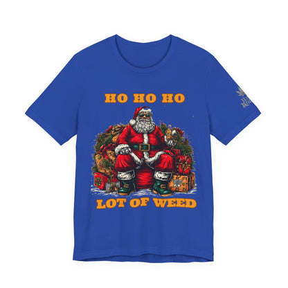 Ho Ho Ho Lot Of Weed Premium Cannabis Christmas T-Shirt