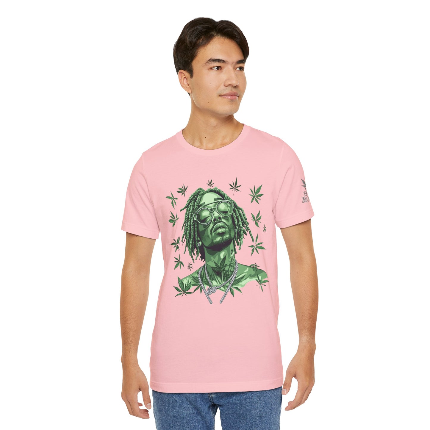 Elevated Vision Green Dream Tee - Premium Airlume Cotton Cannabis Culture Art