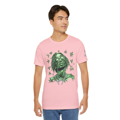 Elevated Vision Green Dream Tee - Premium Airlume Cotton Cannabis Culture Art