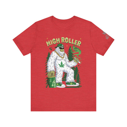 Alpine Yeti HIGH ROLLER T-Shirt - Premium Cannabis Mountain Culture Apparel