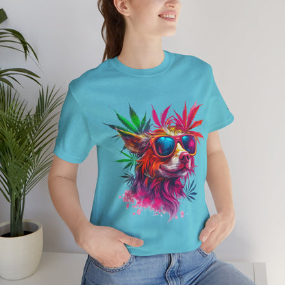 PSYCHEDELIC CANNABIS DOG™ | PREMIUM TRIPPY ART TEE