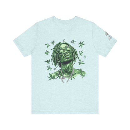Elevated Vision Green Dream Tee - Premium Airlume Cotton Cannabis Culture Art