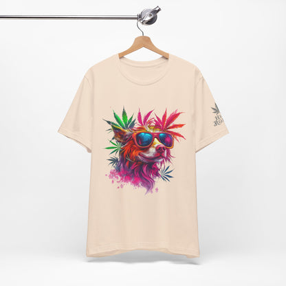 PSYCHEDELIC CANNABIS DOG™ | PREMIUM TRIPPY ART TEE