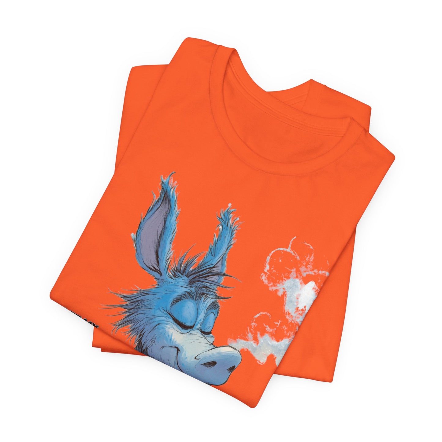 Blue Donkey Tee - Premium Airlume Cotton Cannabis Culture Humor Cartoon Art