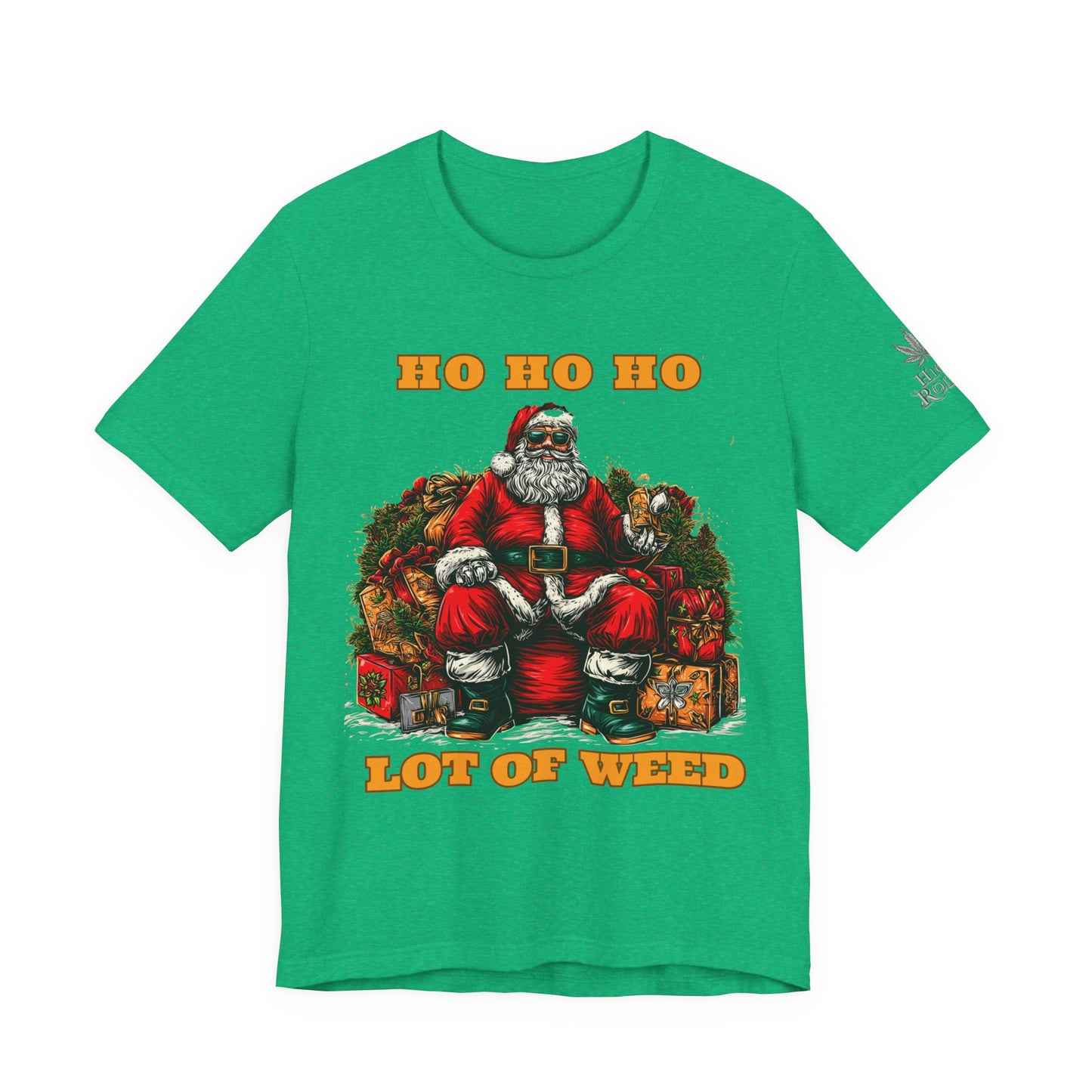 Ho Ho Ho Lot Of Weed Premium Cannabis Christmas T-Shirt