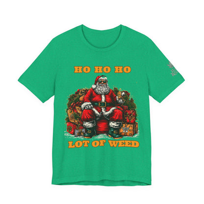 Ho Ho Ho Lot Of Weed Premium Cannabis Christmas T-Shirt