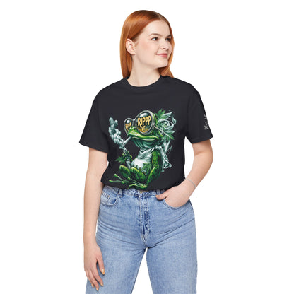 RIPPP IT Cosmic Frog Tee - Premium Airlume Cotton Cannabis Culture Streetwear