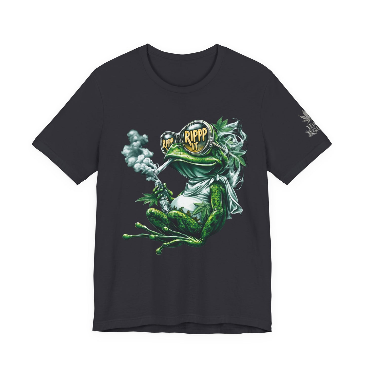 RIPPP IT Cosmic Frog Tee - Premium Airlume Cotton Cannabis Culture Streetwear