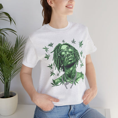 Elevated Vision Green Dream Tee - Premium Airlume Cotton Cannabis Culture Art