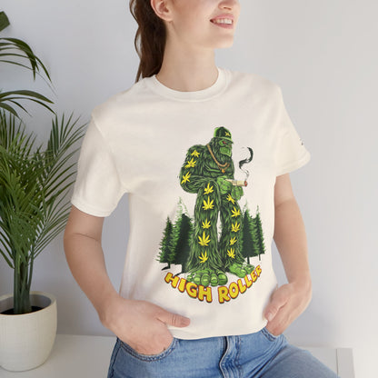Cannabis Sasquatch Forest King T-Shirt - Premium Bigfoot 420 Lifestyle Apparel"